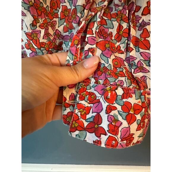 Roberta roller rabbit floral button down - Picture 4 of 5